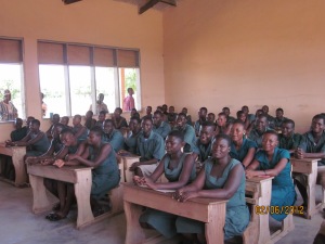 pupils in class Paga Com SHS